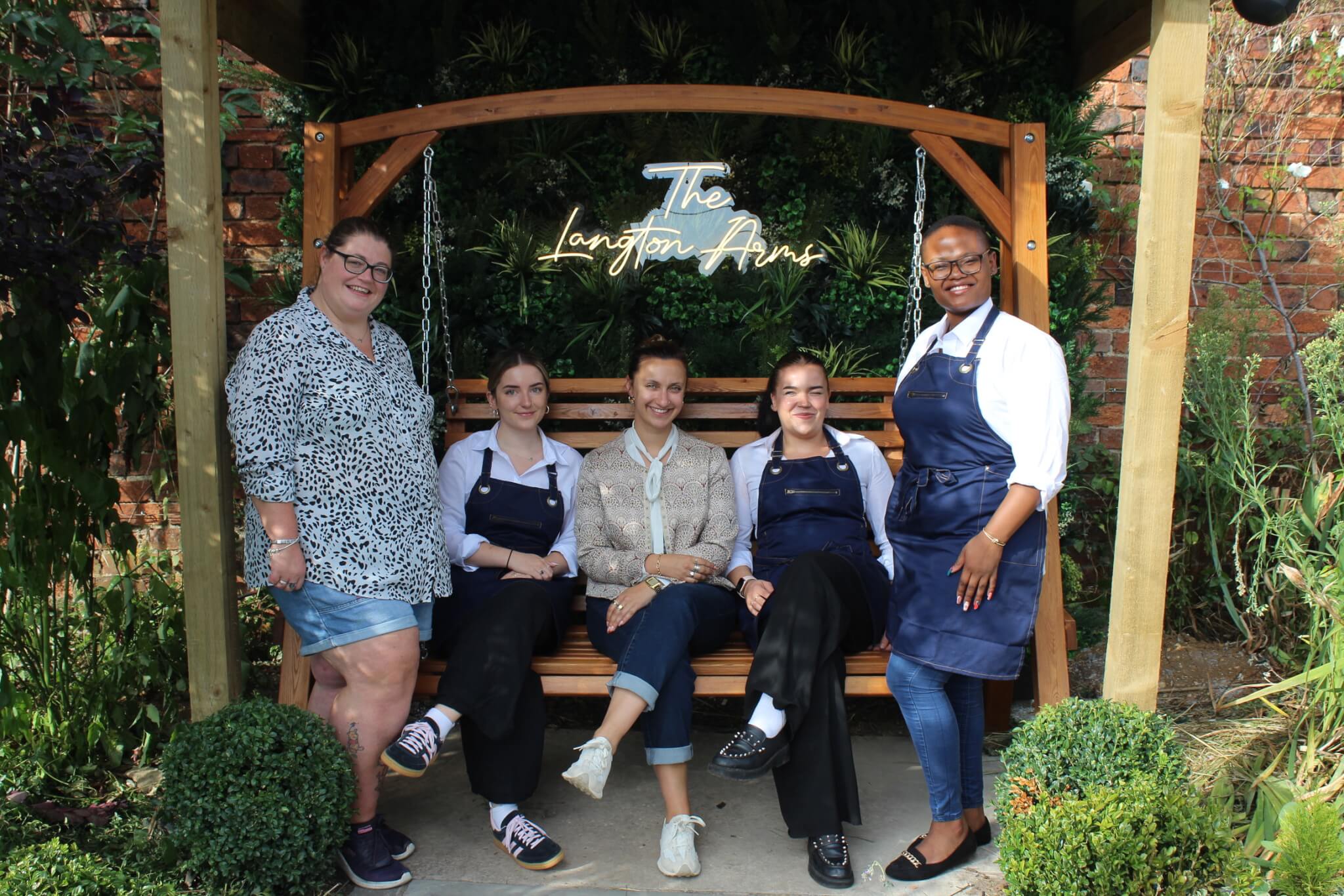 Langton Church Langton Pub People